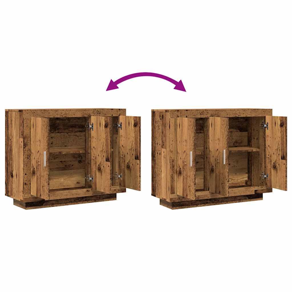 Komoda boja staro drvo 92x35x75 cm od konstruiranog drva