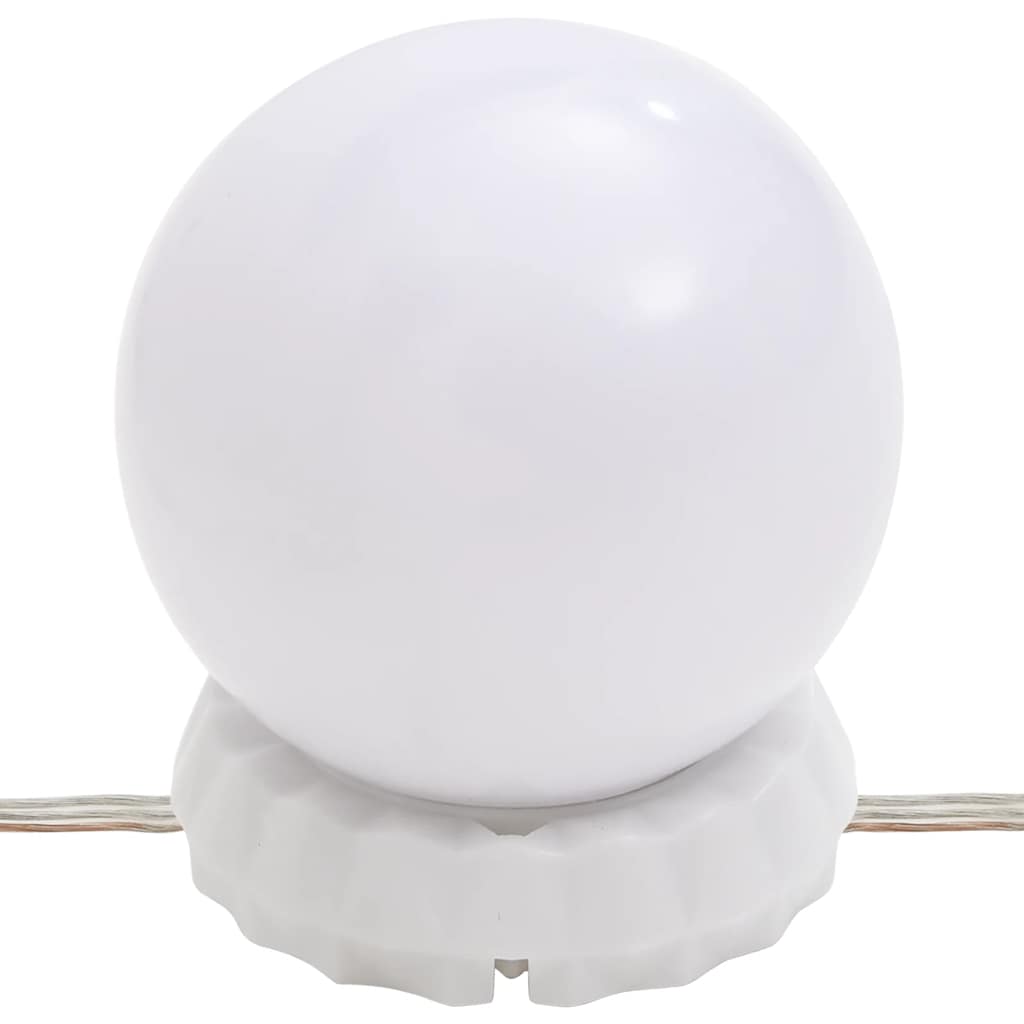 toaletni stol s LED-om staro drvo 74,5x40x141 cm