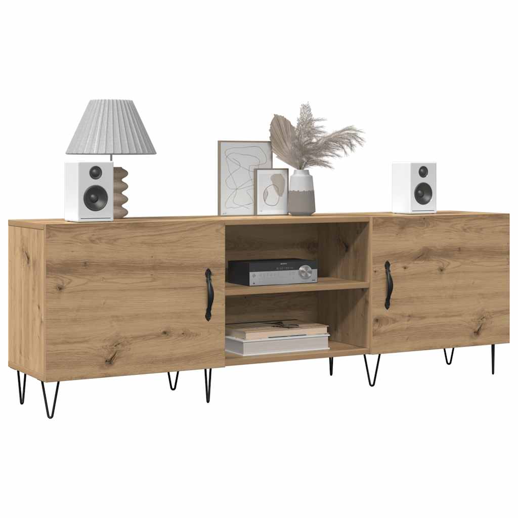 TV ormarić Artisan hrast 150x30x50 cm izrađeno drvo Smeđa