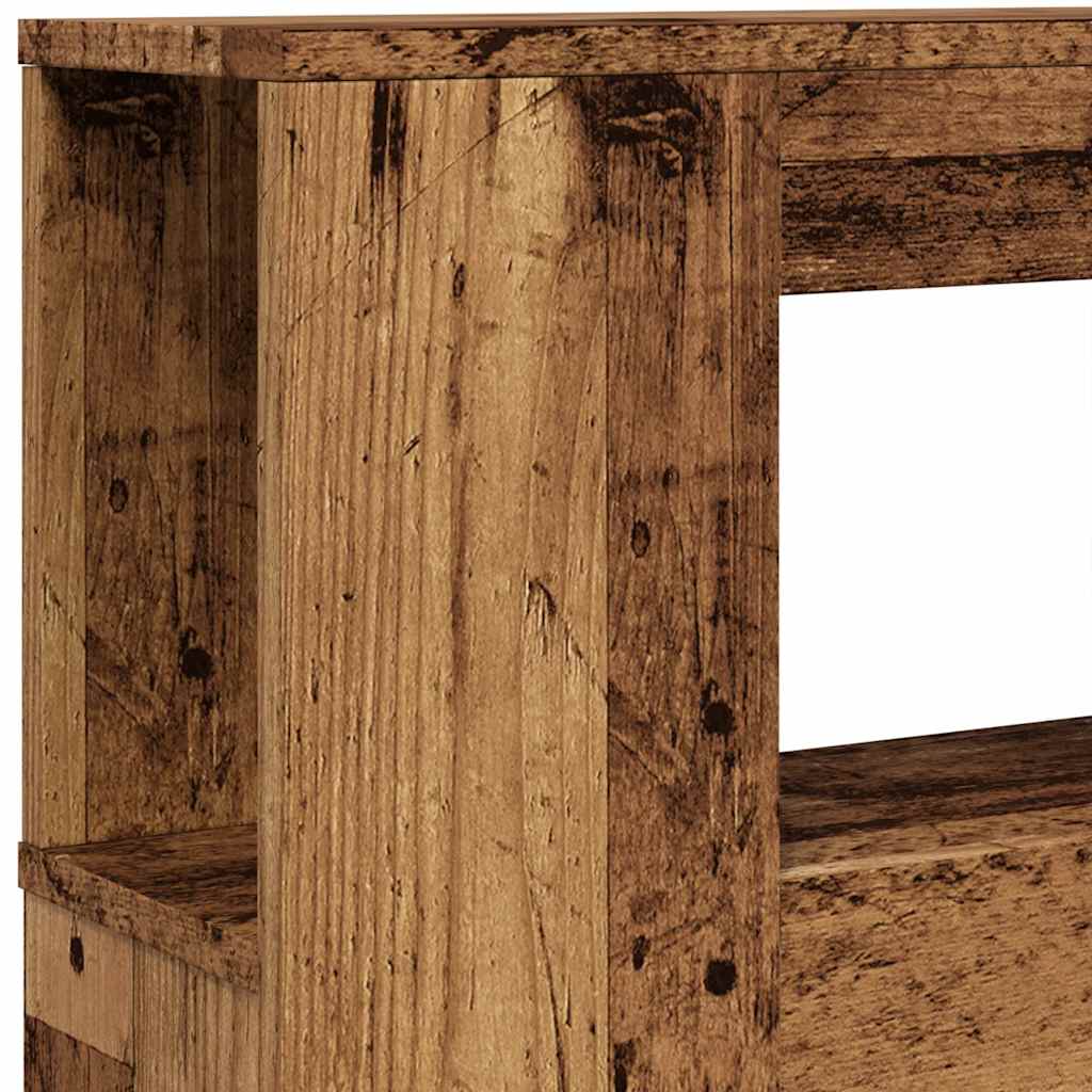 LED uzglavlje boja drva 220x18,5x103,5 cm konstruirano drvo