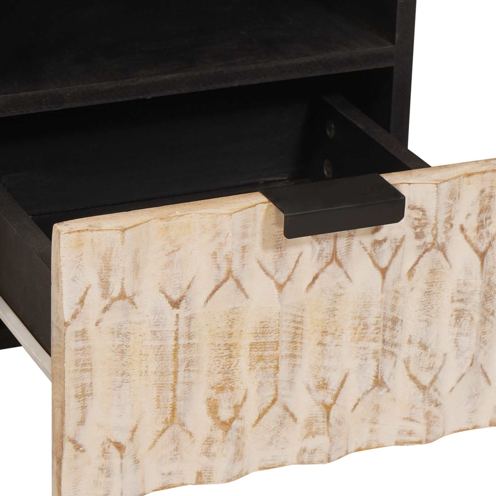 TV ormar Finš bijelog pranja 70 x 33 x 46 cm Čvrsto drvo manga