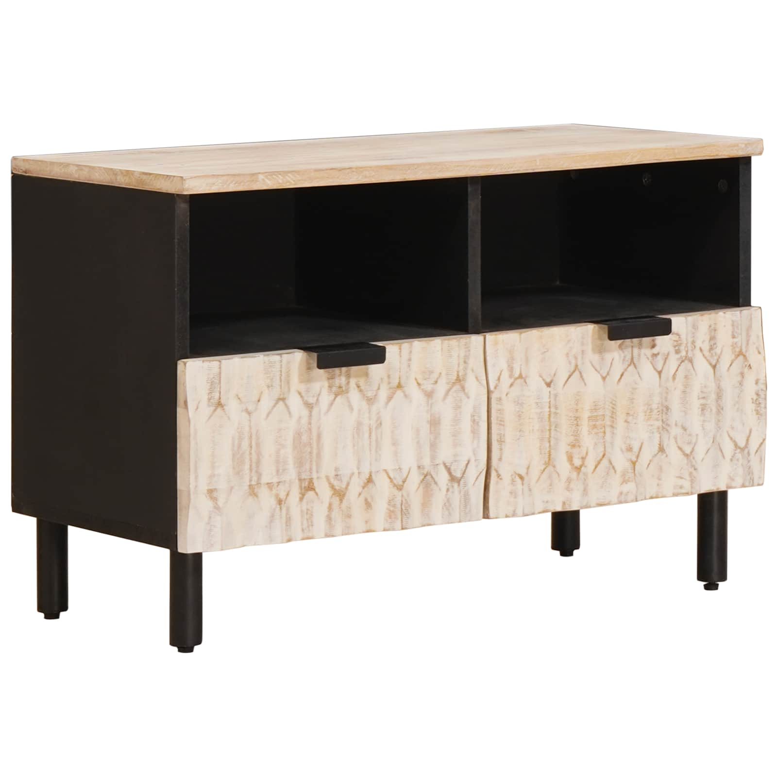 TV ormar Finš bijelog pranja 70 x 33 x 46 cm Čvrsto drvo manga