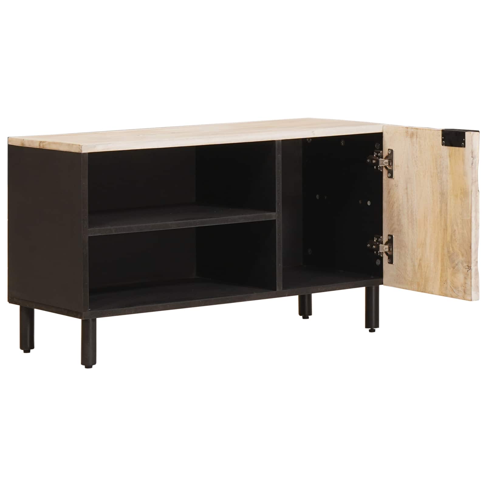TV ormar Finš bijelog pranja 80 x 33 x 46 cm Čvrsto drvo manga