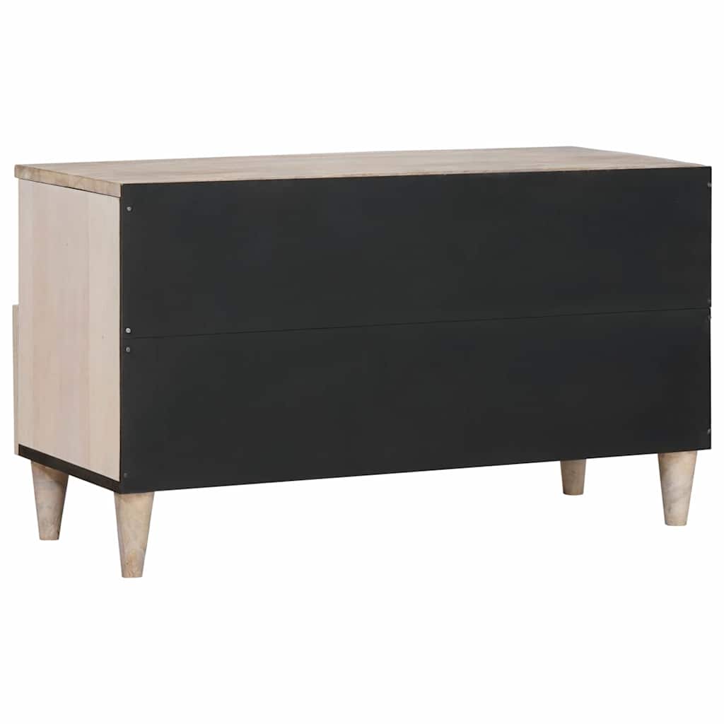 TV ormar Bjeli izbijeljeni 80 x 33 x 46 cm Čvrsto drvo manga
