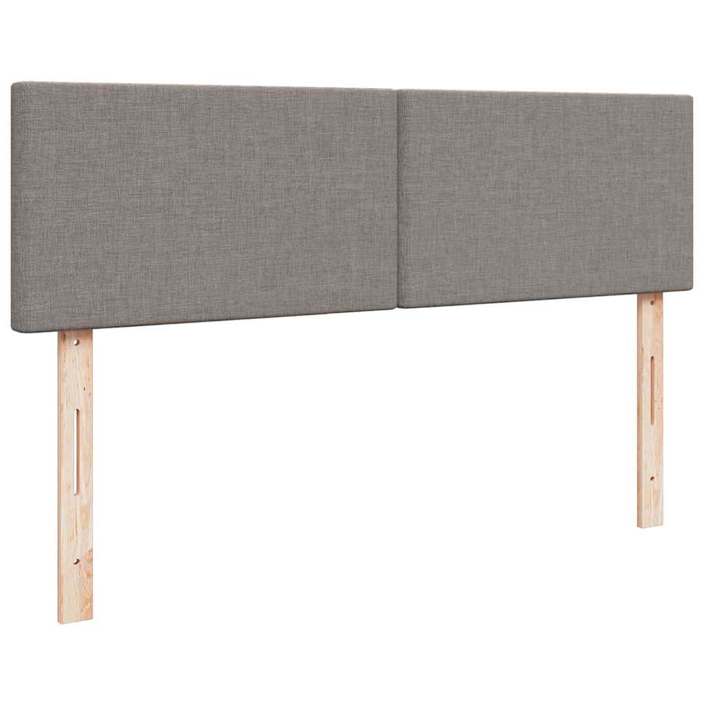 Ottoman krevet s madracima, taupe 160x200 cm, tkanina