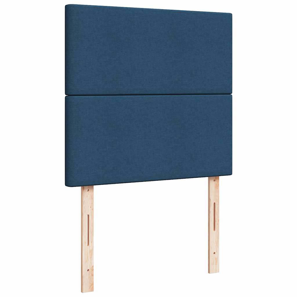Ottoman krevet s madracem plavi 80x200 cm tkanina