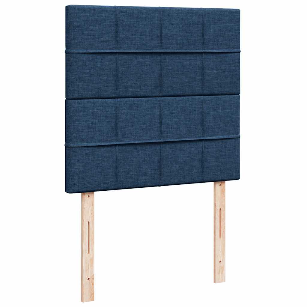 Ottoman krevet s madracem plavi 80x200 cm tkanina