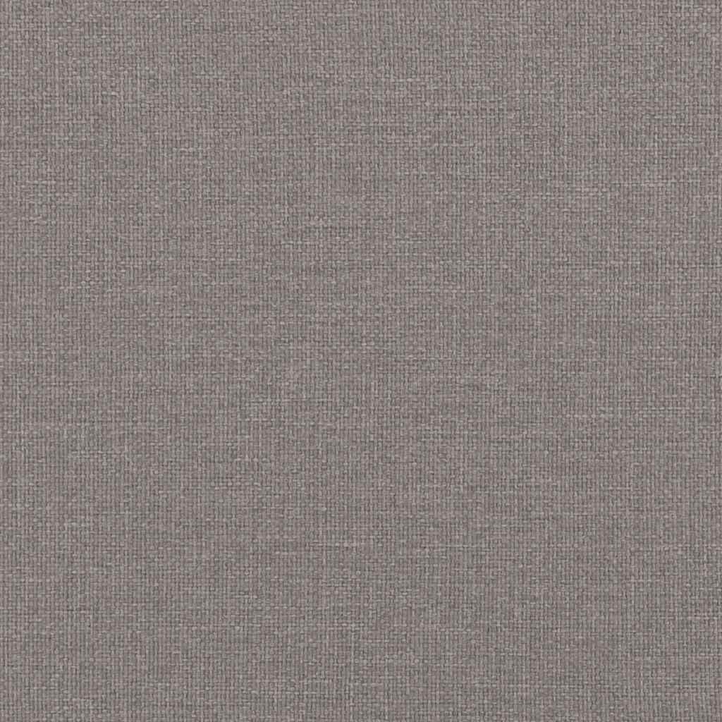Ottoman krevet s madracem, taupe boja, 140x190 cm, tkanina