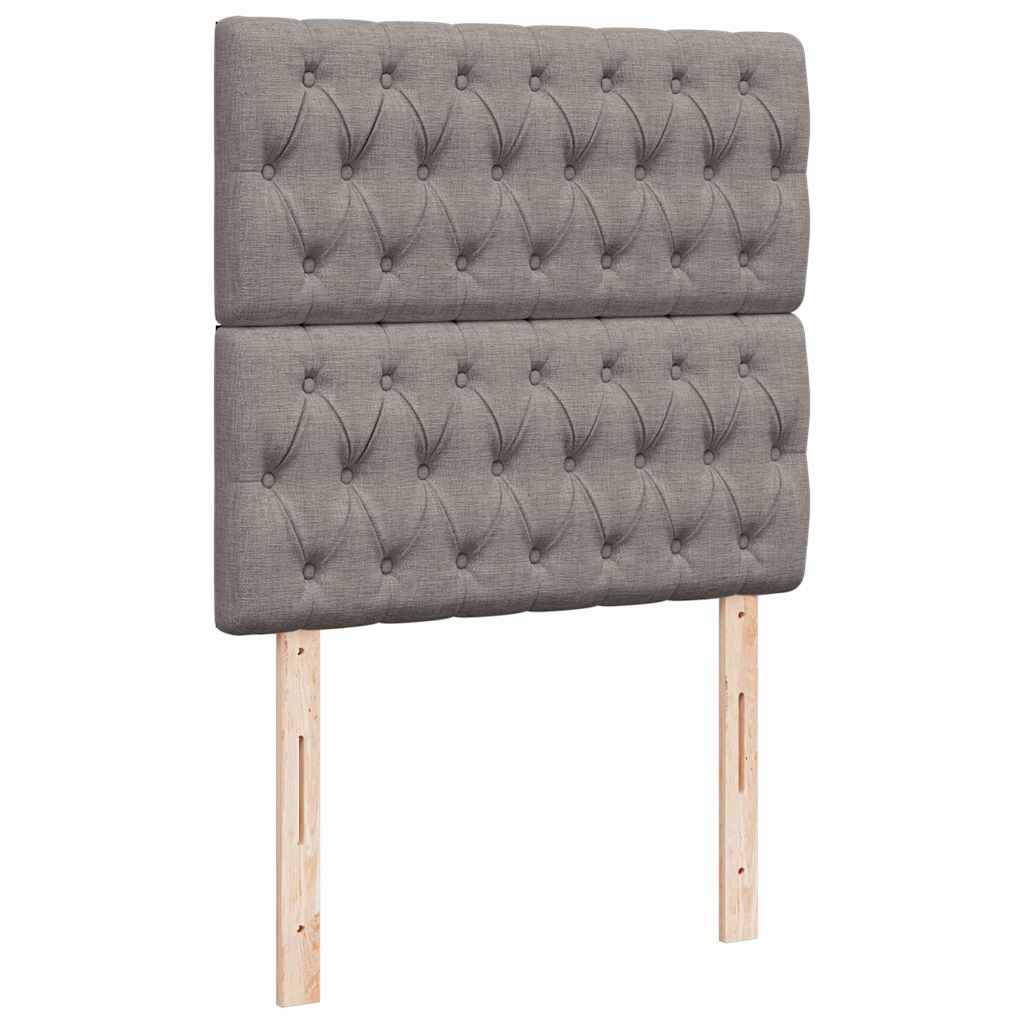 Ottoman krevet s madracima, taupe 160x200 cm, tkanina