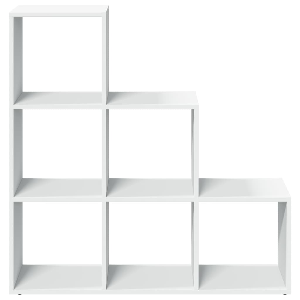 Pregrada za sobe s 3 etaže, bijela, 99x29x99 cm, od inženjerskog drva