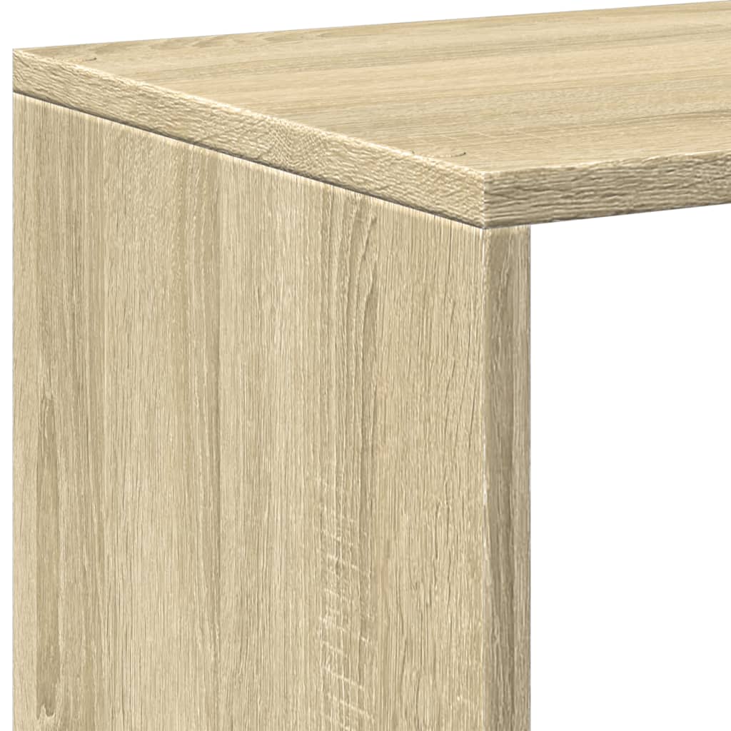 Pregrada / regal za knjige boja hrasta 67x25x161,5 cm drveni