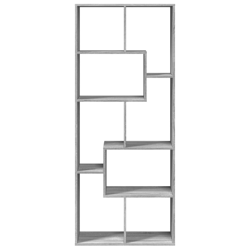 Pregrada / regal za knjige boja hrasta 67x25x161,5 cm drveni