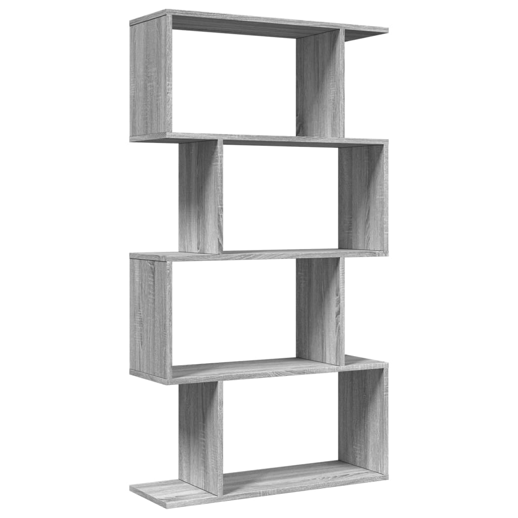 Pregrada / regal za knjige 4 razina sonoma 70x24x129 cm drveni
