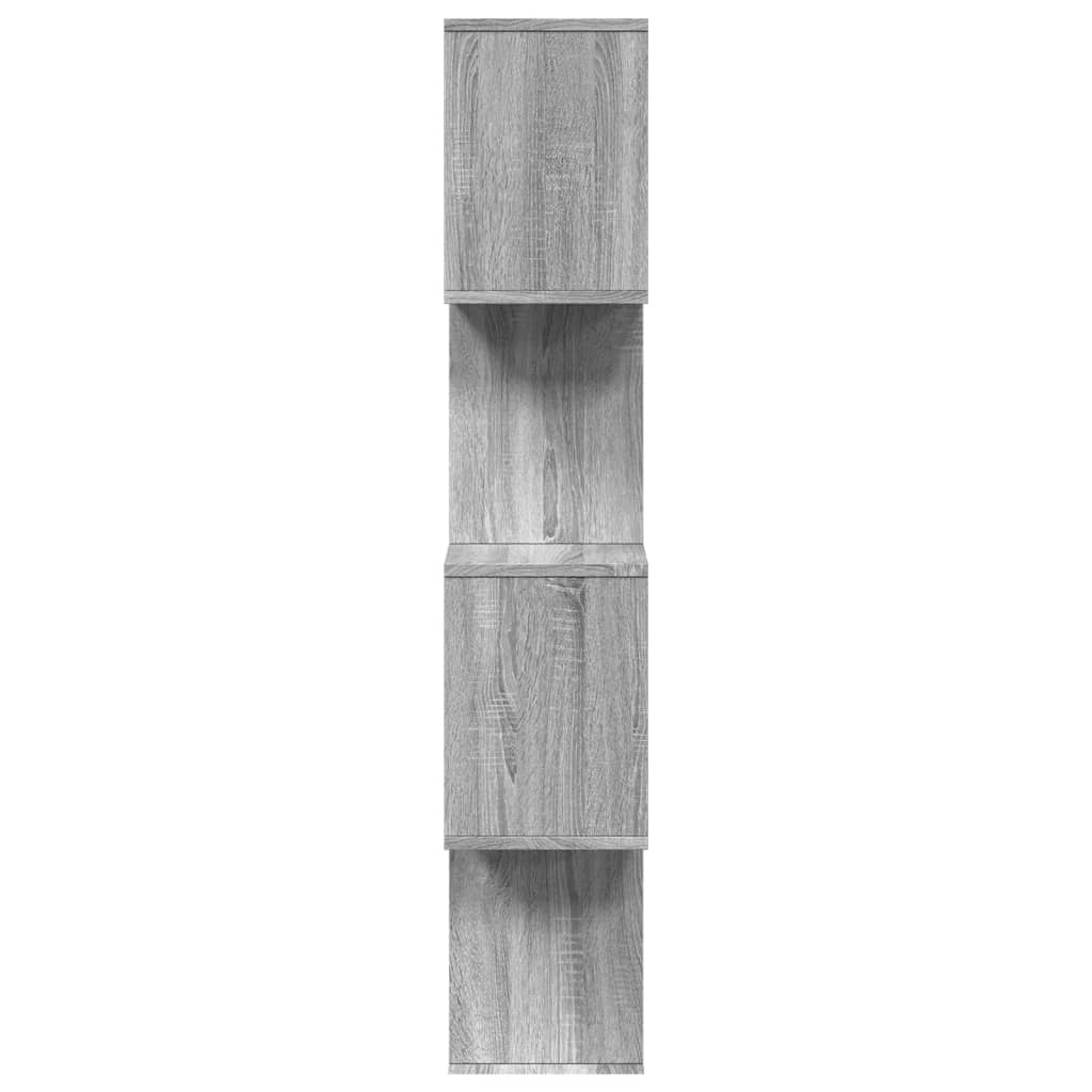 Pregrada / regal za knjige 4 razina sonoma 70x24x129 cm drveni