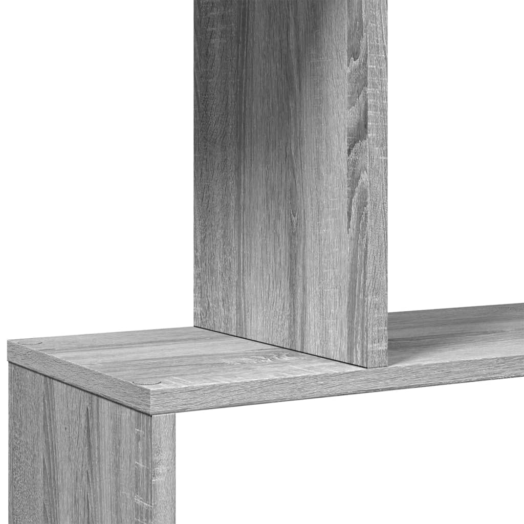 Pregrada / regal za knjige 4 razina sonoma 70x24x129 cm drveni