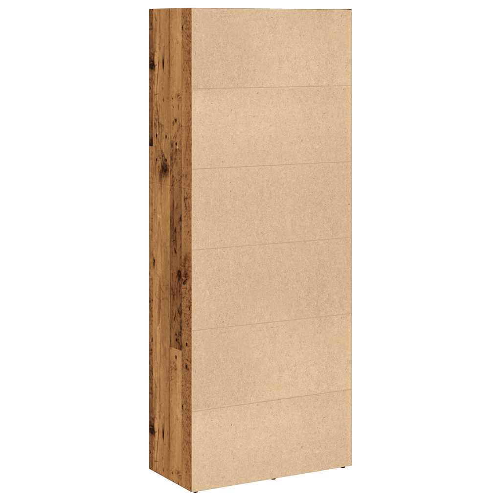 Regal za knjige boja starog drva 60x30x152 cm konstruirano drvo