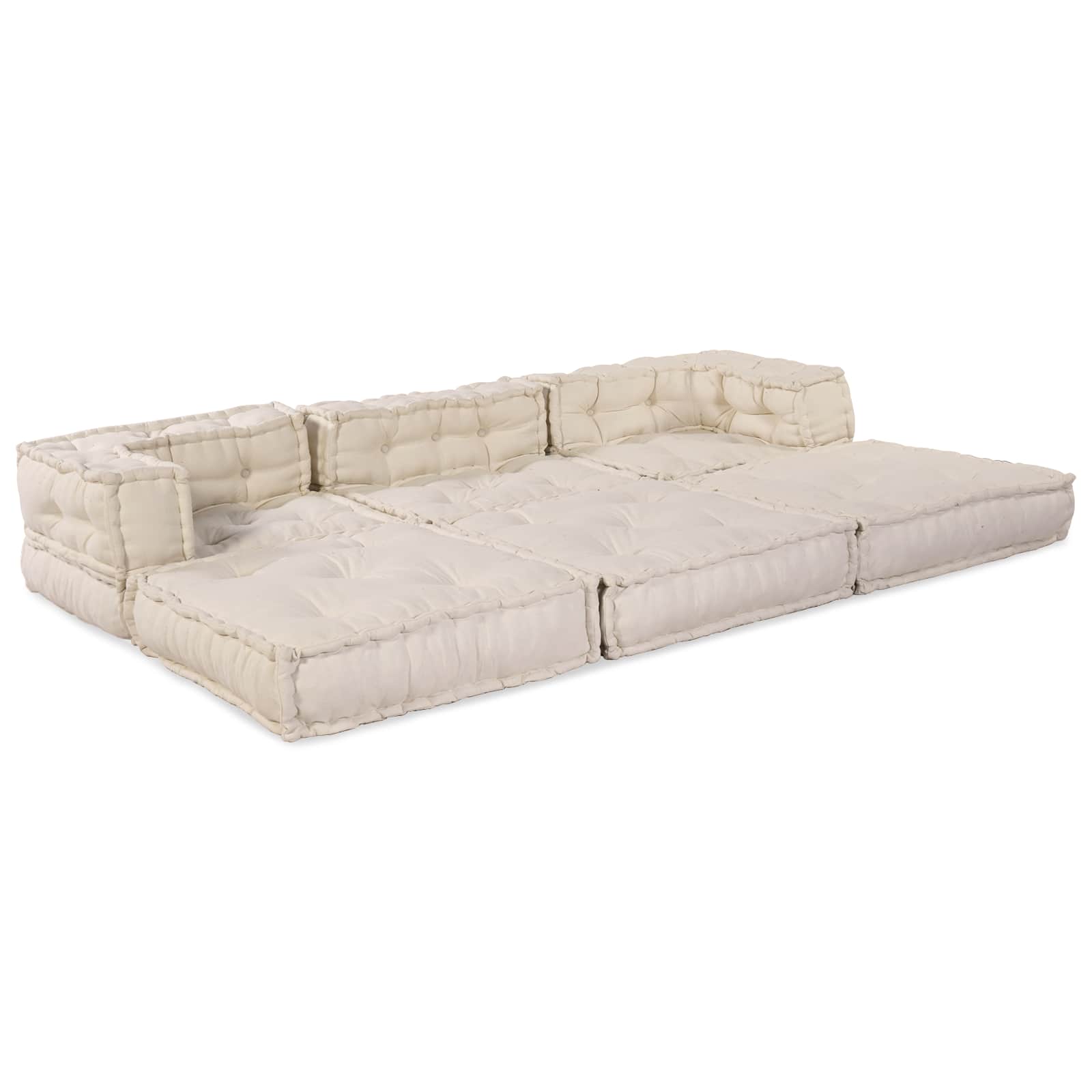 Modularna sofa 3 pcs Krem Tkanina