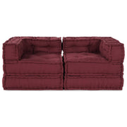 Modularna sofa 2 pcs Bordo 140 x 70 x 56 cm Tkanina