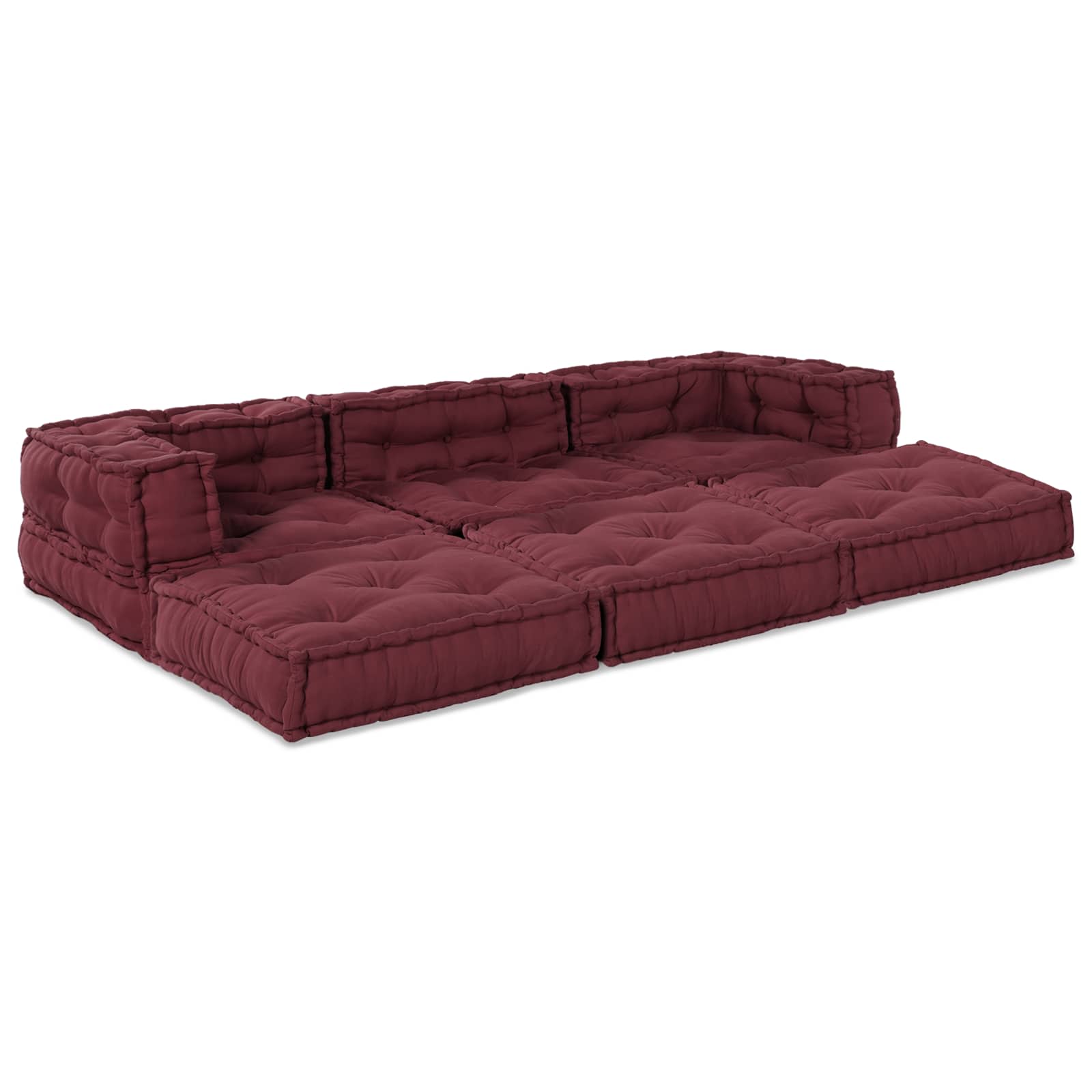Modularna sofa 3 pcs Bordo Tkanina