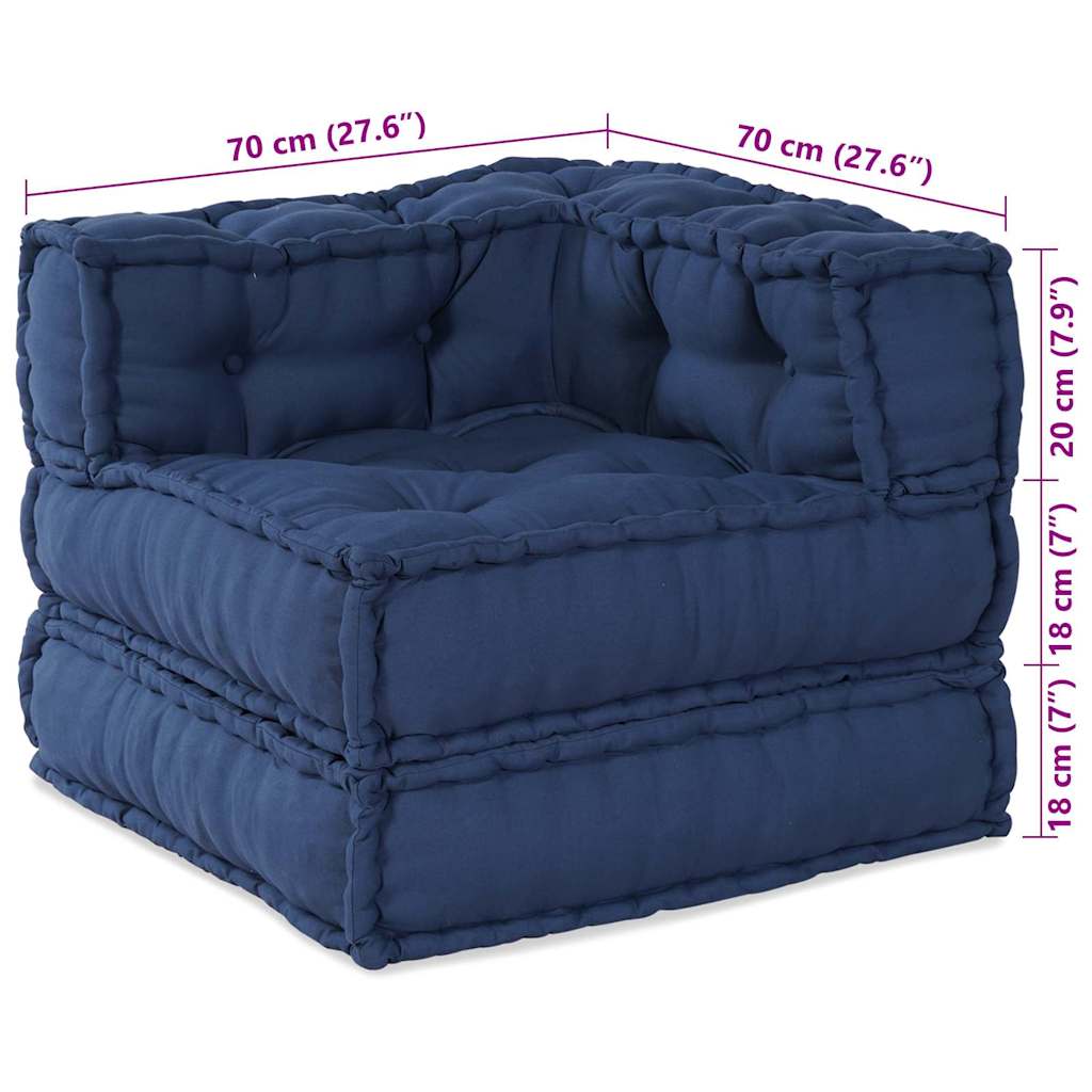 Modularna sofa 2 pcs Indigo 140 x 70 x 56 cm Tkanina
