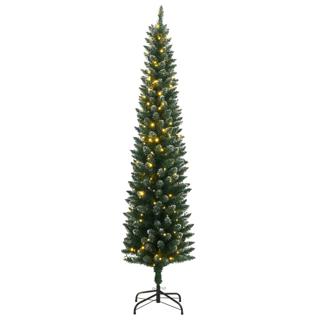 Umjetno tanko božićno drvce s 300 LED žarulja 180 cm