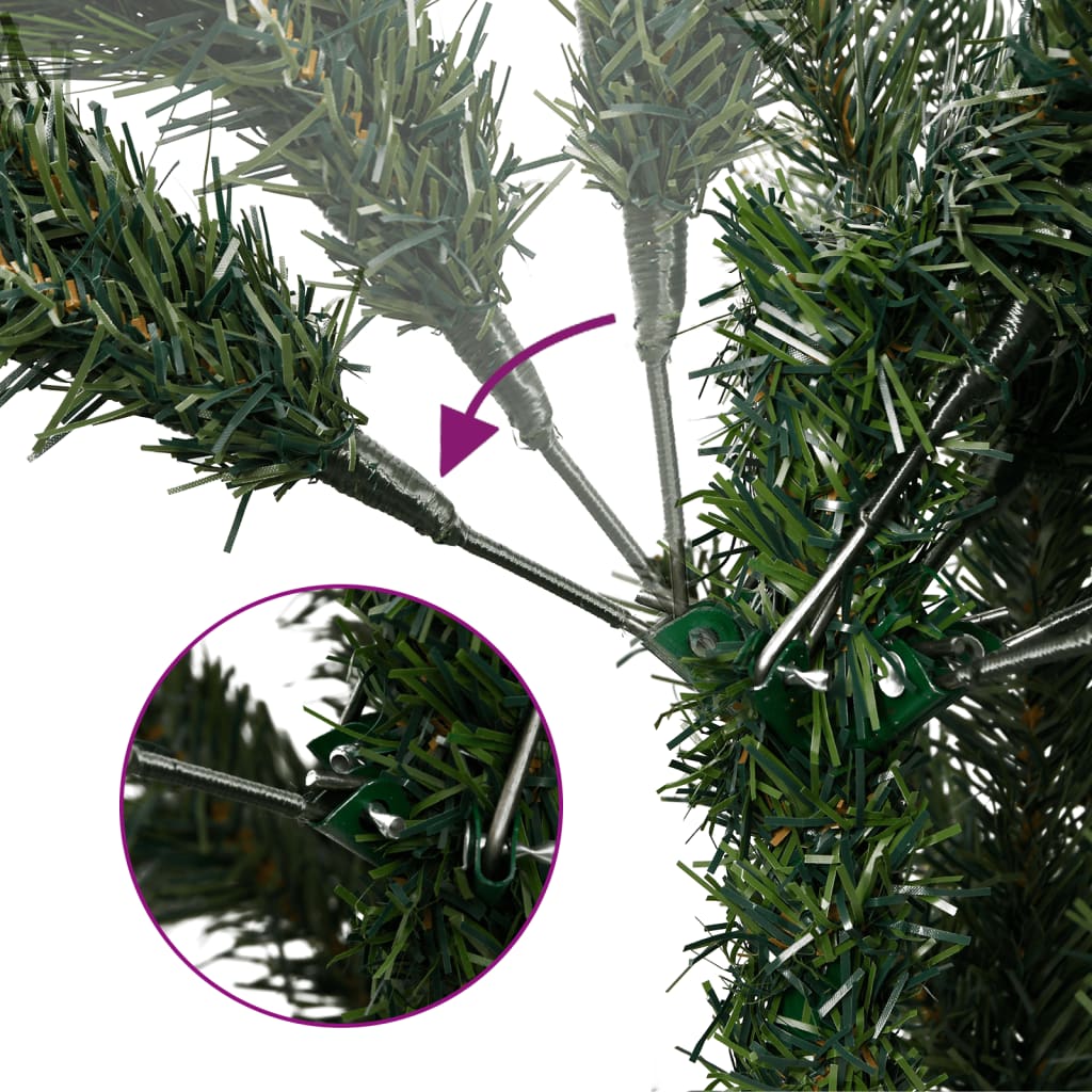 Umjetno tanko božićno drvce s 300 LED žarulja 180 cm