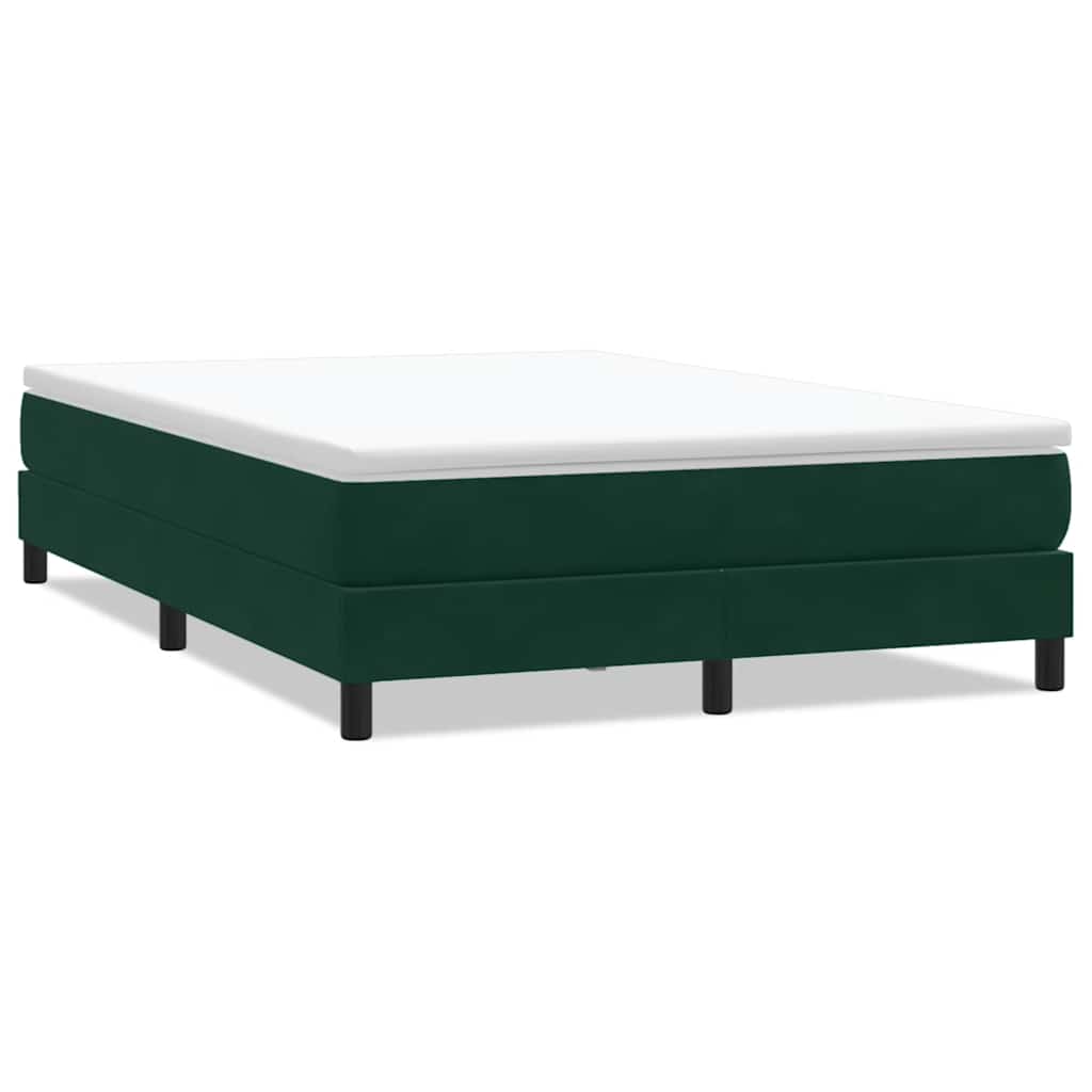 Box Spring krevet bez madraca tamnozeleni 160x210 cm samt