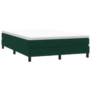 Box Spring krevet bez madraca tamnozeleni 160x210 cm samt