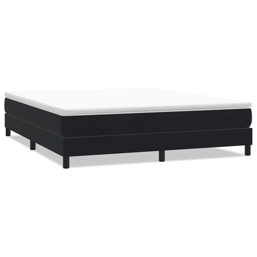 Krevet s boxspring oprugama bez madraca crni 180x220 cm baršun