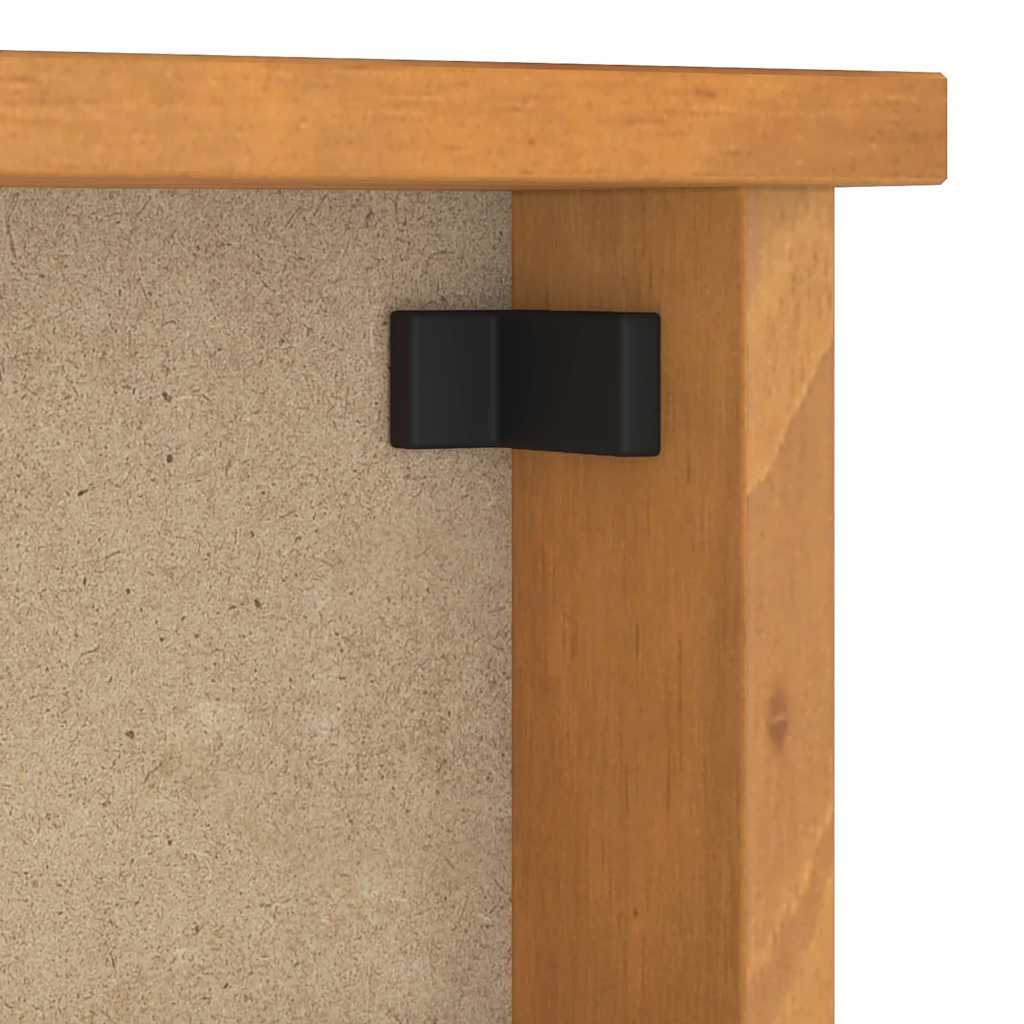 Zidna vješalica za kapute SANDNES 45x12x35 cm Masivno drvo bor