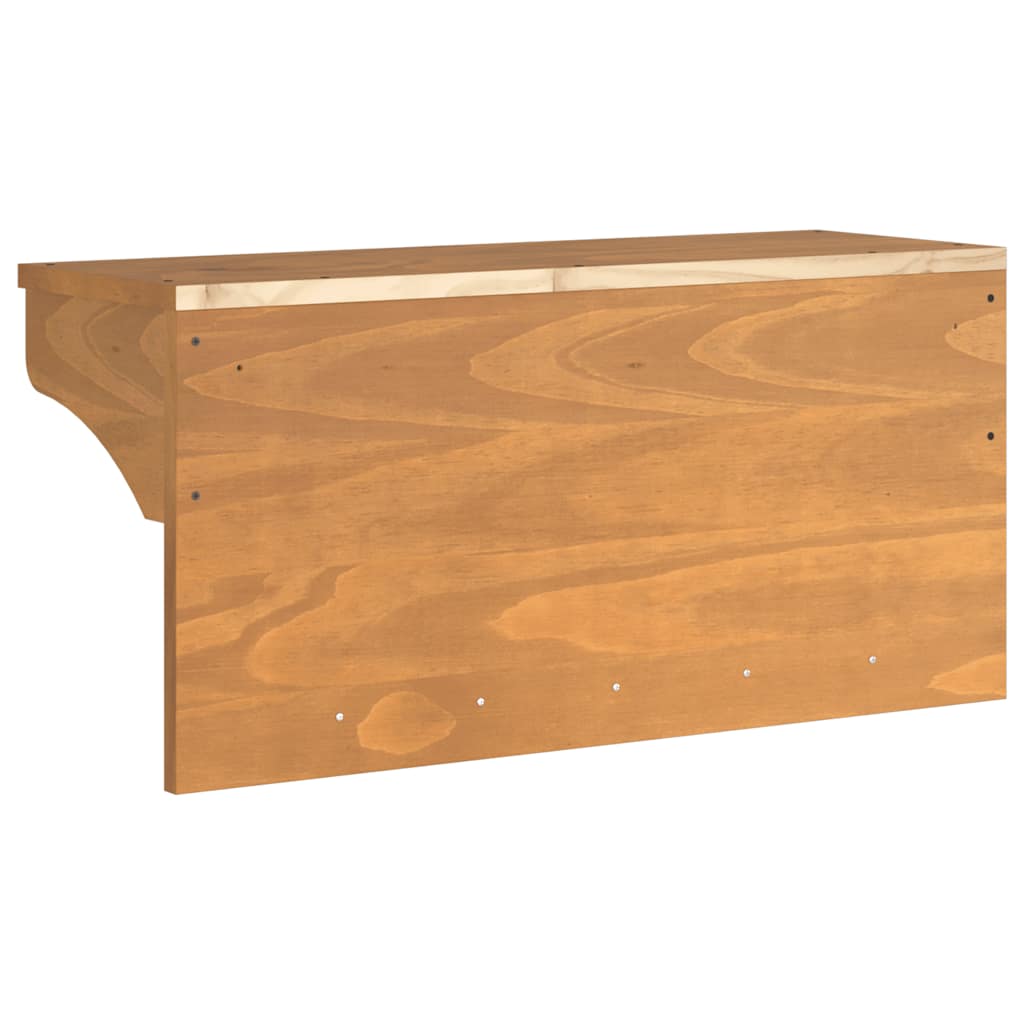 Zidna vješalica za kapute SANDNES 87x30x42 cm Masivno drvo bor