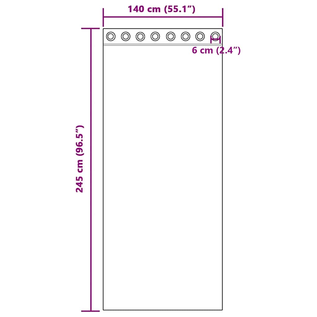 Voile zavjese s ušicama 2 kom. jabukasto zelene 140x245 cm