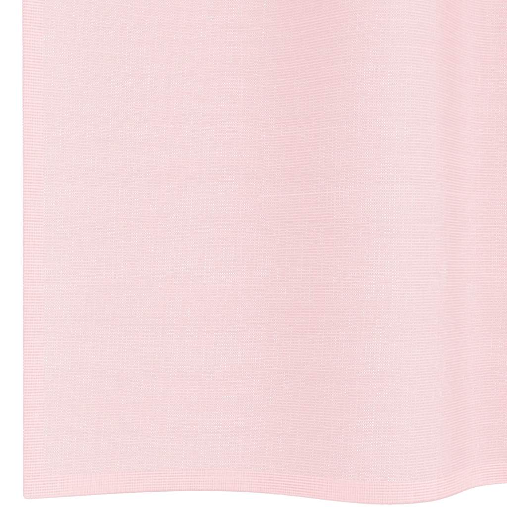 Voile zavjese s petljama 2 kom svijetlo ružičaste 140x260 cm