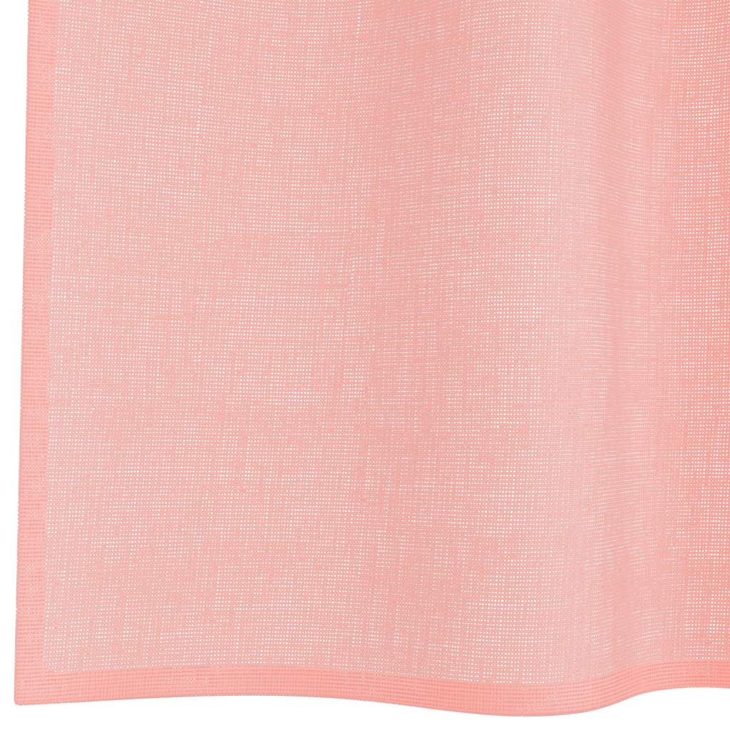 Voile zavjese s petljama 2 kom. ružičaste 140x245 cm
