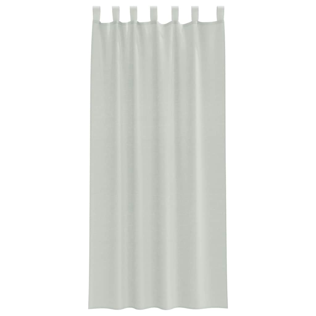 Voile zavjese s petljama 2 kom svijetlo sive 140x225 cm