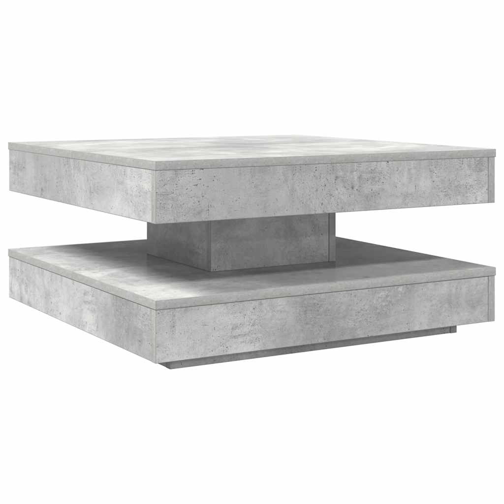 Klub stolić rotirajući za 360 stupnjeva, betonsko-sivi, 70x70x34,5 cm