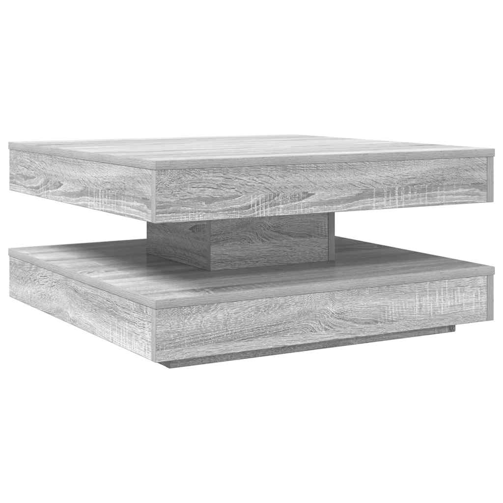 Klub stolić rotirajući za 360 stupnjeva sivi Sonoma 70x70x34,5 cm