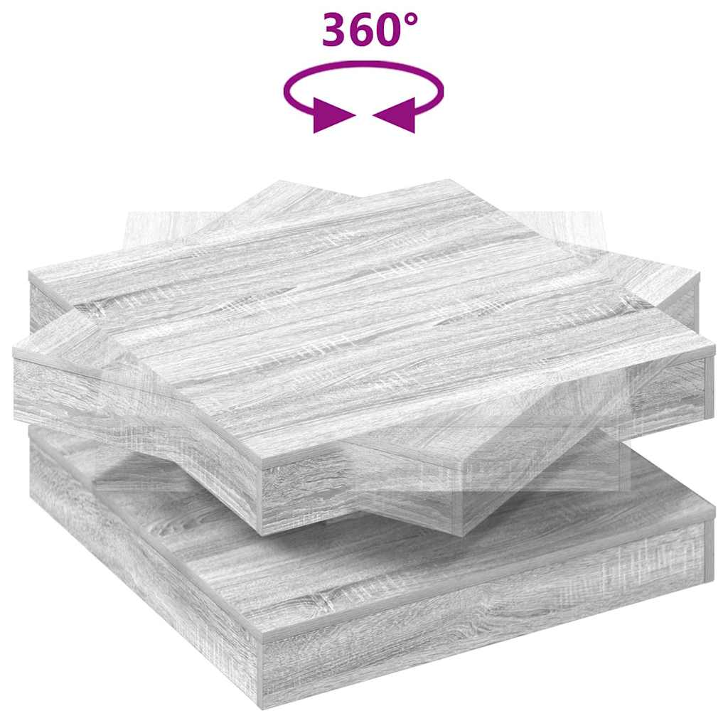 Klub stolić rotirajući za 360 stupnjeva sivi Sonoma 70x70x34,5 cm