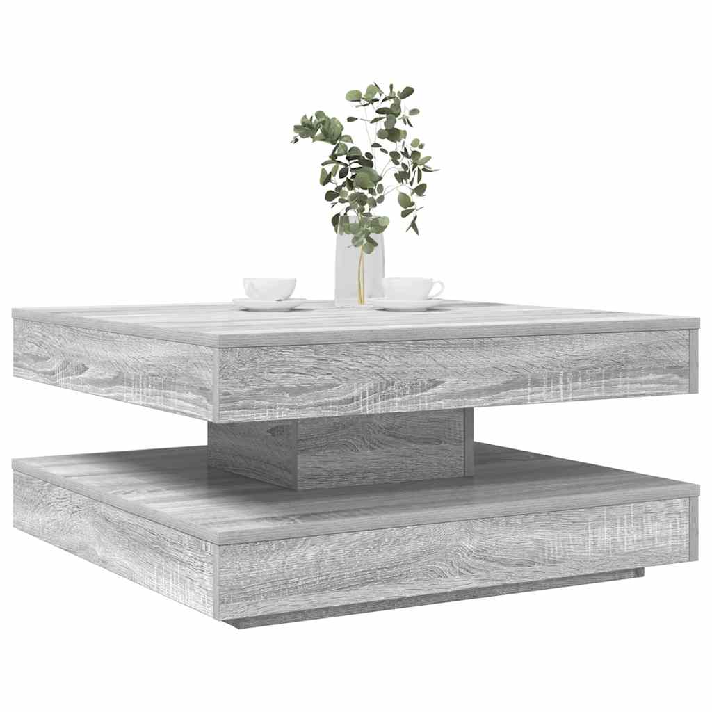 Klub stolić rotirajući za 360 stupnjeva sivi Sonoma 70x70x34,5 cm