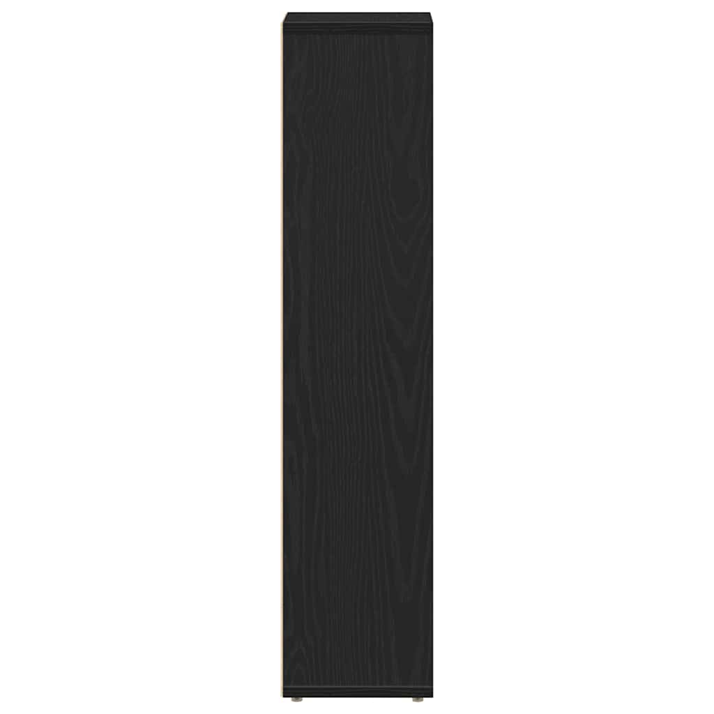 Kupaonski ormarić s držačem za role crni 20,5x20x90 cm