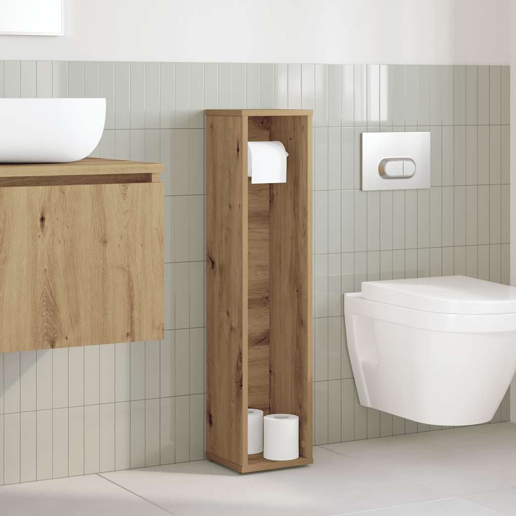 Kupaonski ormarić s držačem za role Artisan hrast 20,5x20x90 cm