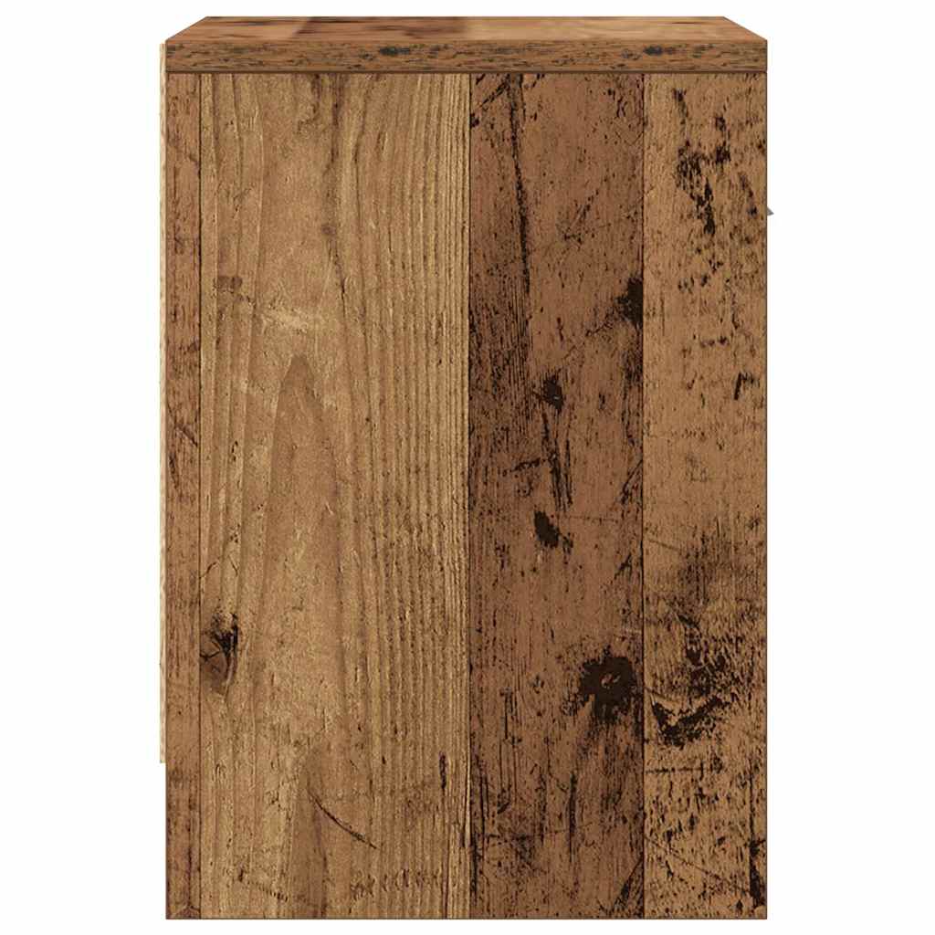 Noćni ormarići 2 kom s ladicama staro drvo 39x28x41 cm