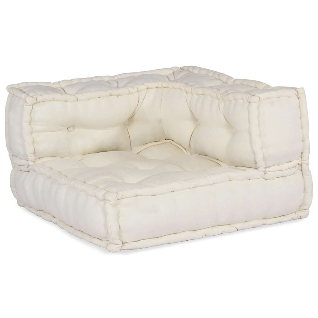 Modularna sofa s 2 sjedišta Krem 140x70x36 Tkanina