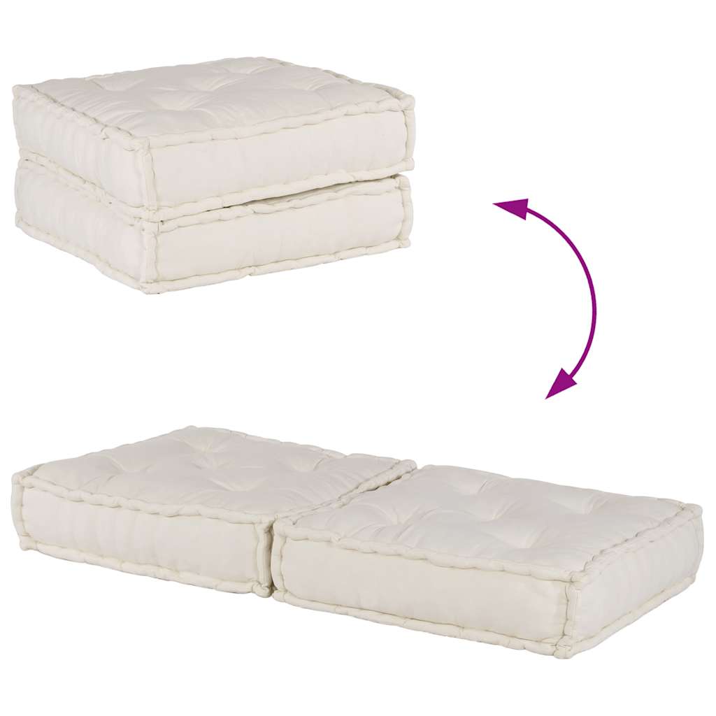 Modularna sofa s 2 sjedišta Krem 140x70x36 Tkanina