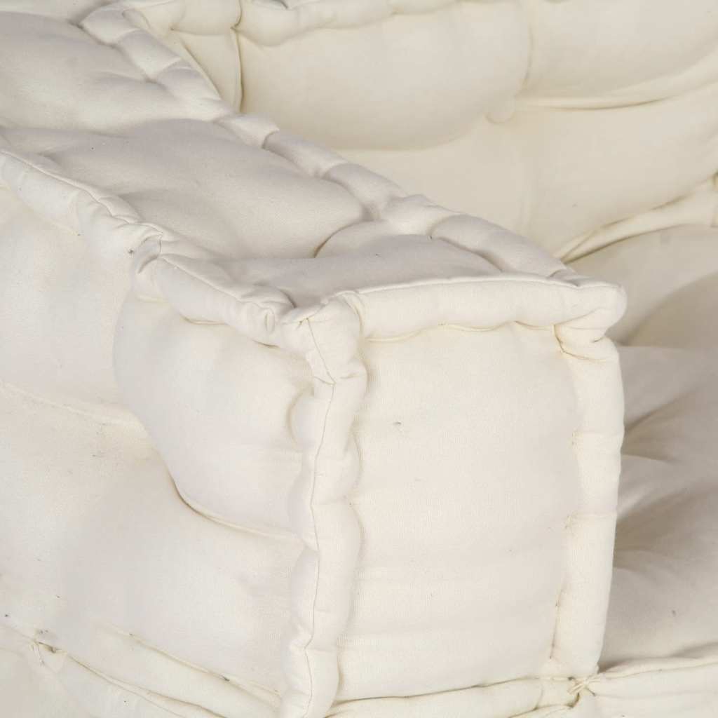 Modularna sofa s 2 sjedišta Krem 140x70x36 Tkanina