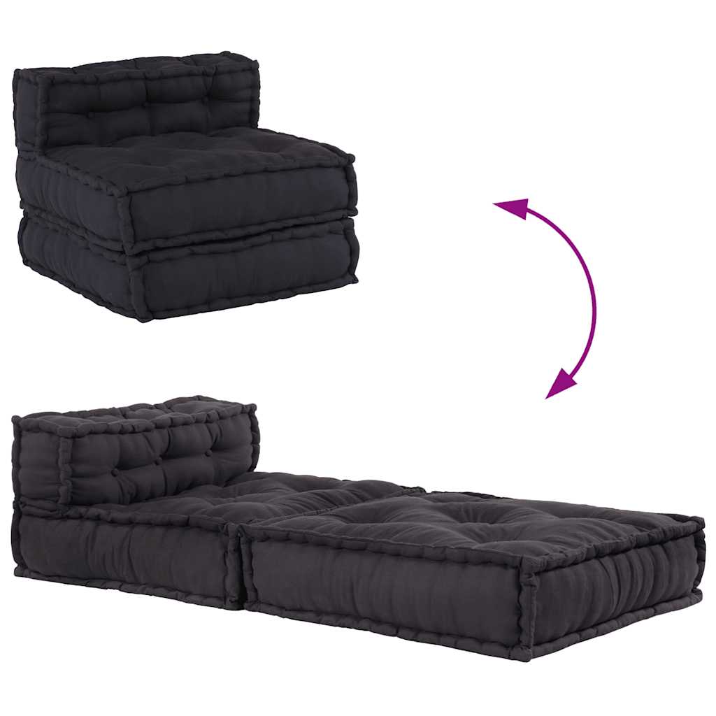 Modularna sofa Antracit 70x70x54 Tkanina