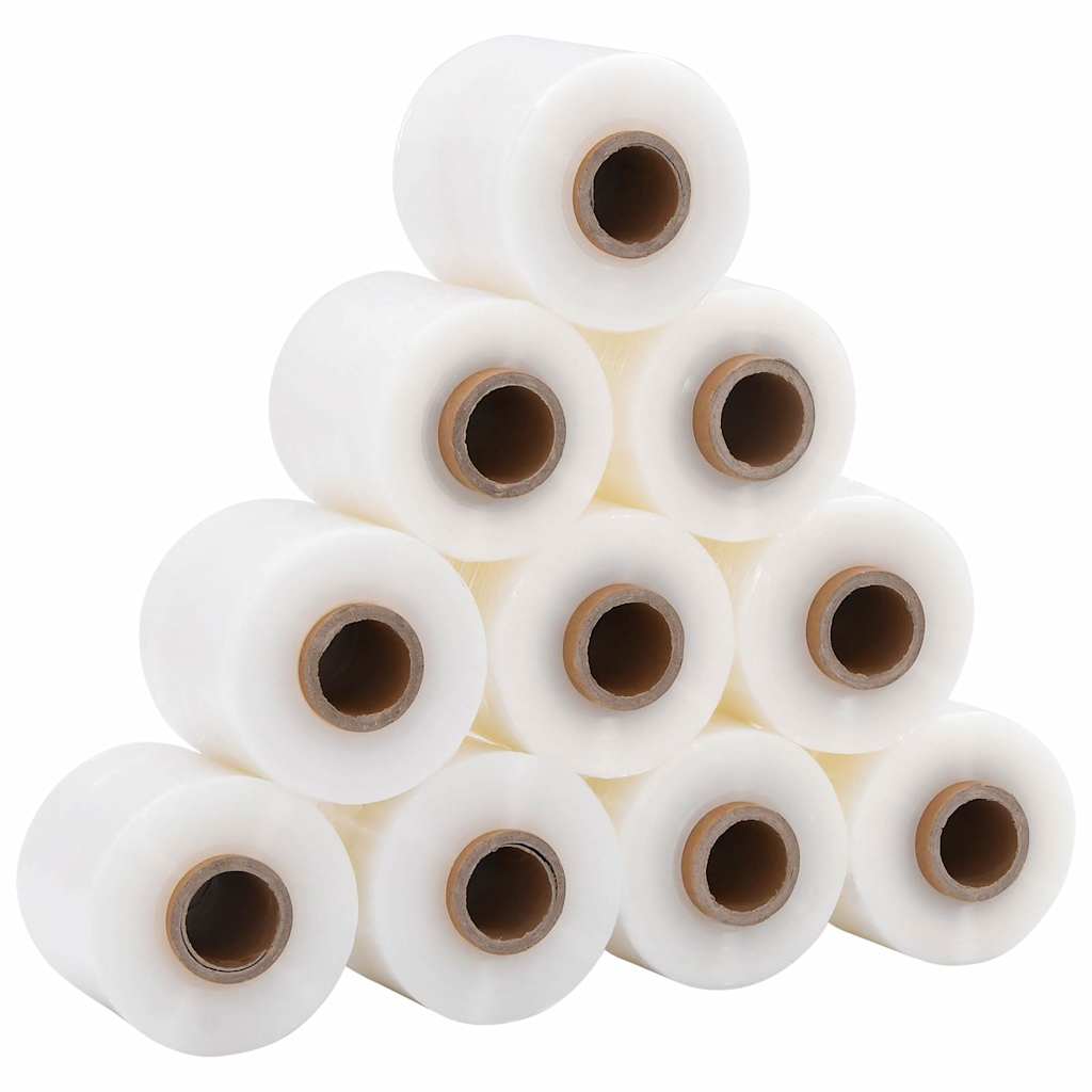 Stretch folija s ručkom 10 kom prozirna 23 µm 10 cm x 150 m