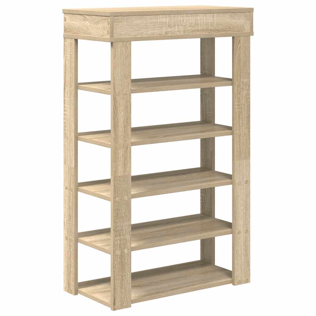 Stalak za cipele boja hrasta 60x30x98 cm konstruirano drvo
