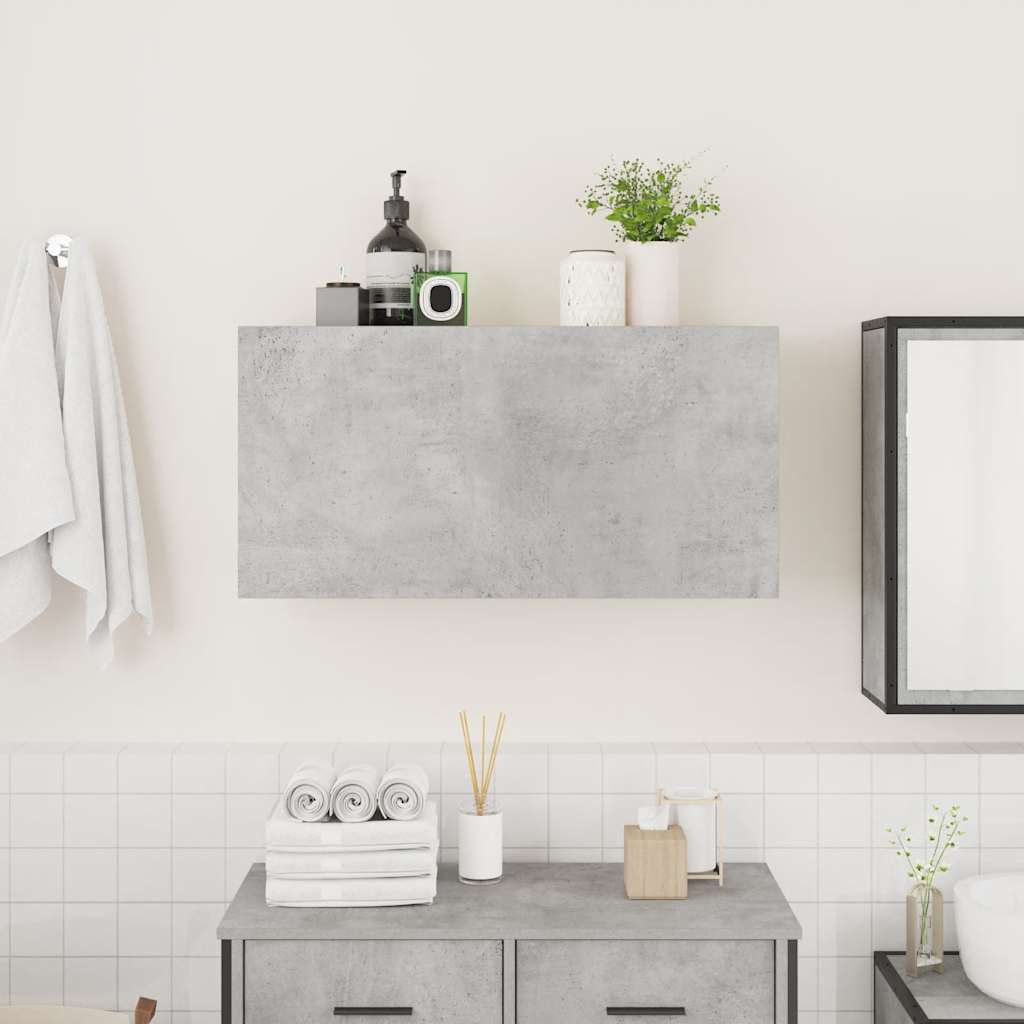 Kupaonski zidni ormarić beton sivi 80x25x40cm konstruirano drvo