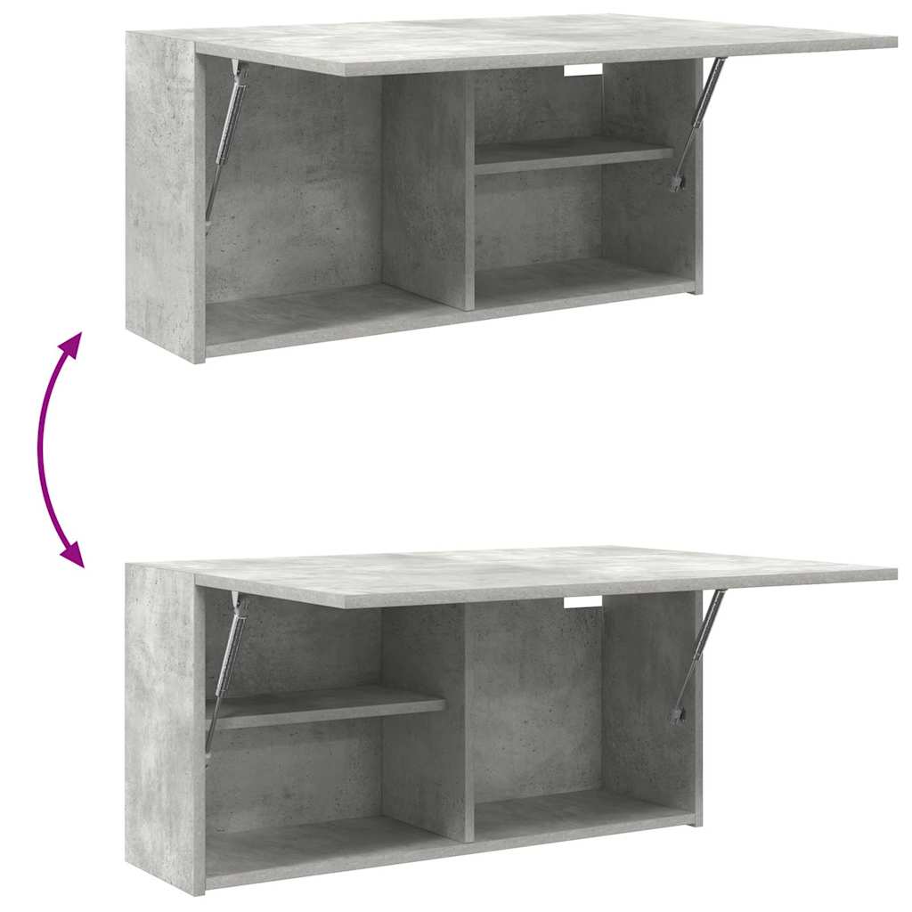 Kupaonski zidni ormarić beton sivi 80x25x40cm konstruirano drvo